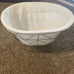 Gold Metal Basket 