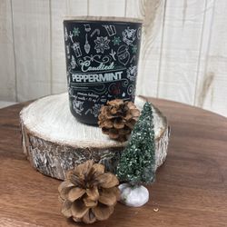 Holiday Peppermint Candle 15 Oz