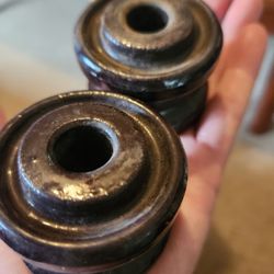 Vintage Porcelain Insulators, Brown
