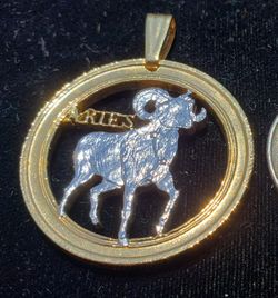 Jewelry Pendant Necklace Zodiac Signs  ARIES  Gift