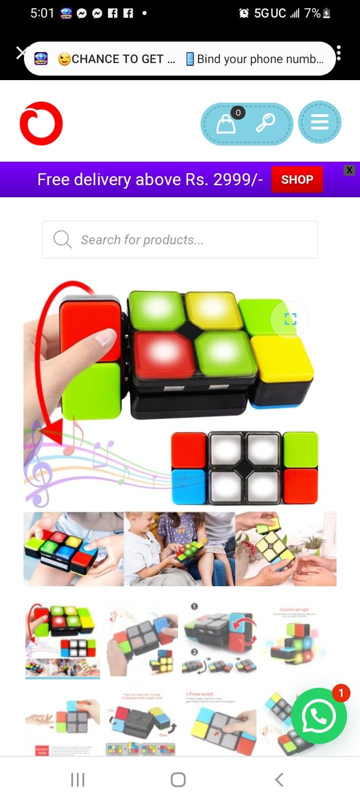 Light & Sound Rubik’s Cube for Multiplayer Challenge –

