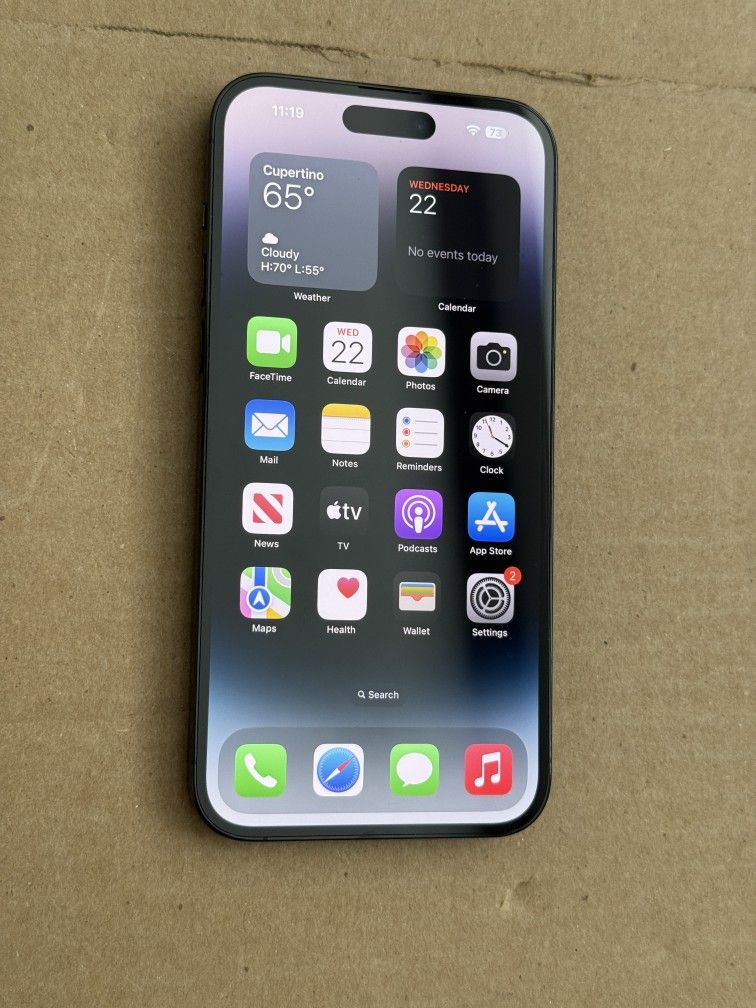 Iphone 14 Pro max 128gb Factory Unlocked Black Smartphone GSM Worldwide 87% battery