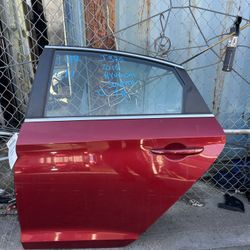 2015 - 2017 Hyundai Sonata Rear Door Driver Side Red