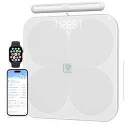 Smart Scale for Body Weight, 8 Electrode Digital Bathroom Scale with BMI,Body Fat,Muscle Mass,28 Body Composition Measurements, Bluetooth APP New