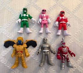 Imaginext Power Rangers Mighty Morphin Green Pink Red Goldar YOU PICK Lot