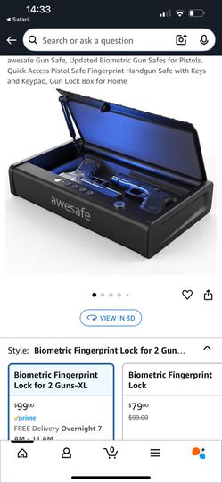 Biometric Fingerprint XL Gunsafe 