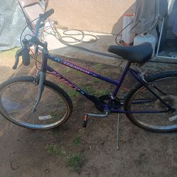 10 speed  TITA IUM HUffY bike  the back tire i think it need a tire