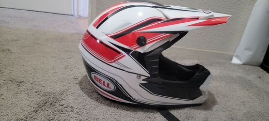 Bell Motocross Helmet White Red Black