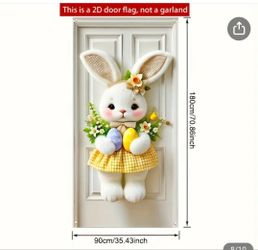 Easter Bunny Banner Decor 