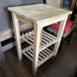 Butcher block Kitchen Storage Shelving