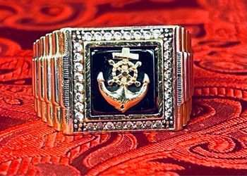 Birthstone Anchor Ring