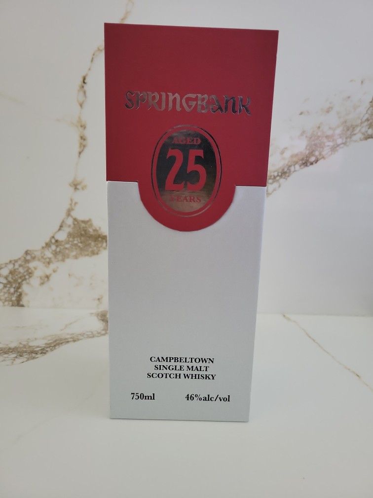 Springbank 25 Whisky Box