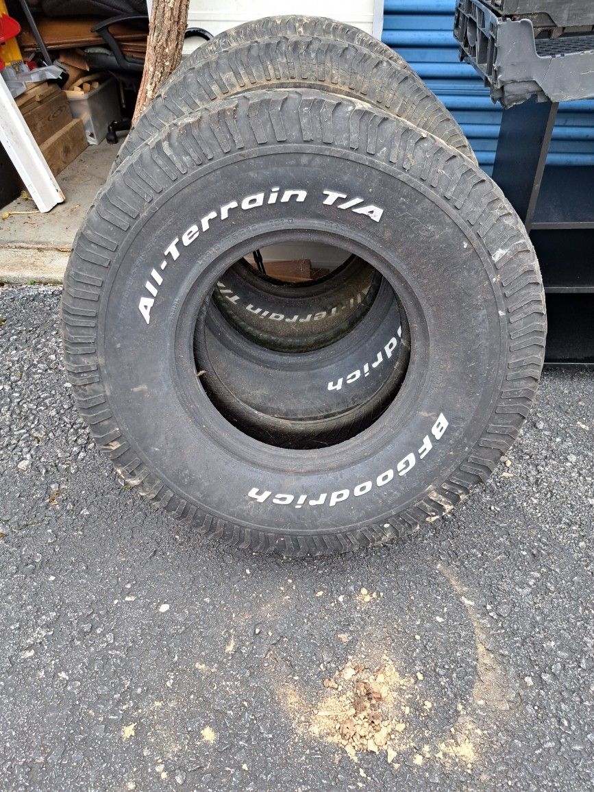 BFGoodrich All Terrain Size LT 315 / 75R16 Tires And Alloy Rims