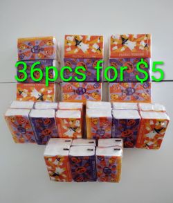 36 packs Facial tissues , 2-PLY ( 10ct per pack )