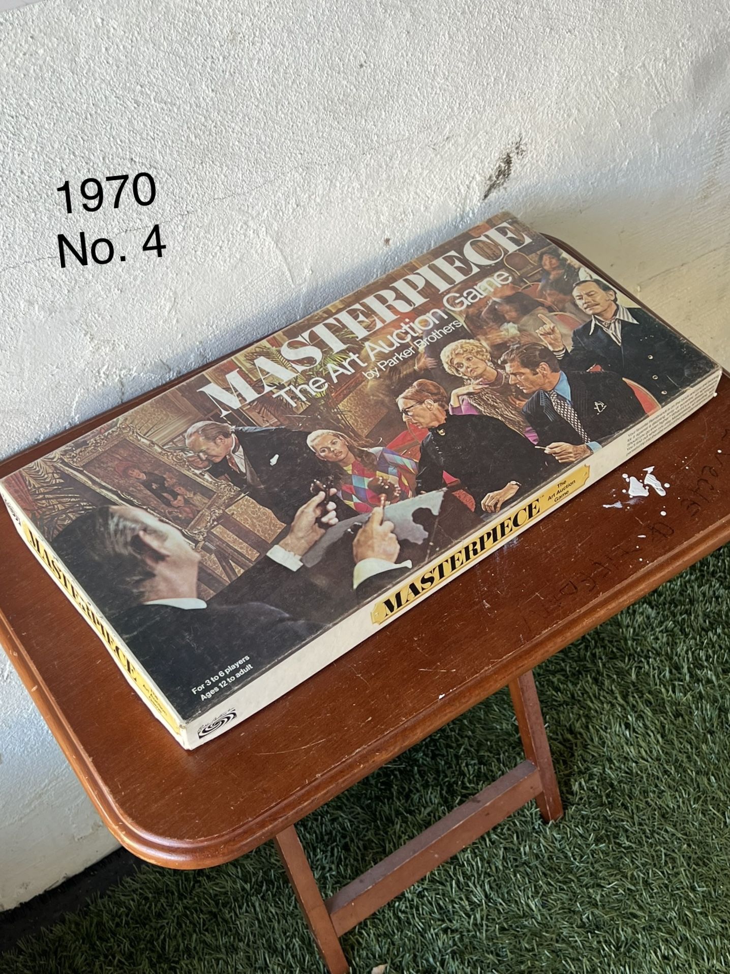 !¡Vintage1970 Parker_BrothersMasterpiece TheArt-Auction Game No4!¡