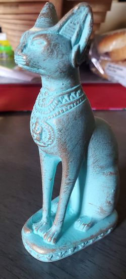 Egyptian Bastet Cat Statue -Ancient Egypt Goddess - 5" Tall Cat Collectible