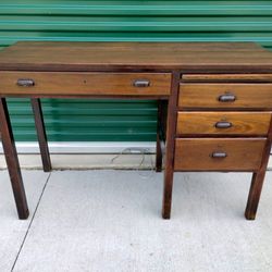 Early 1900's Mission Style Writing Desk - Looks Handmade! - $185