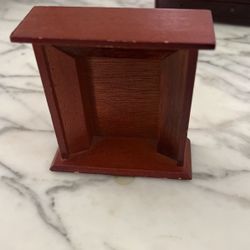 Dollhouse Wood Fireplace