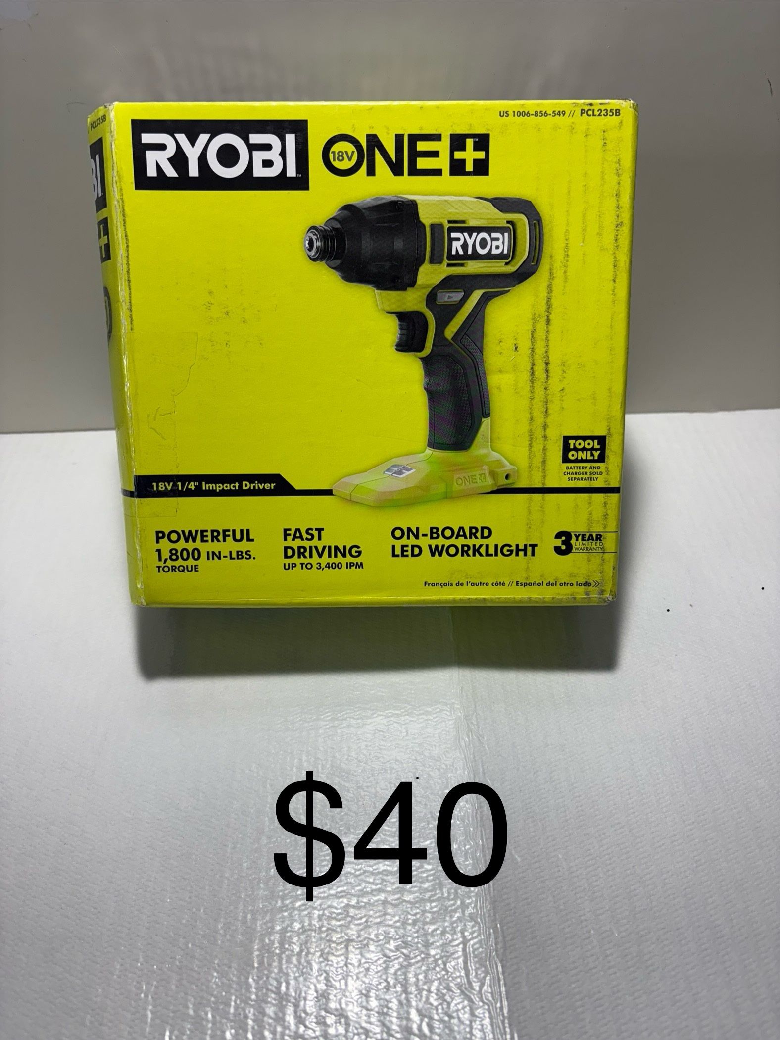 RYOBI 18V 1/4 Impact Driver