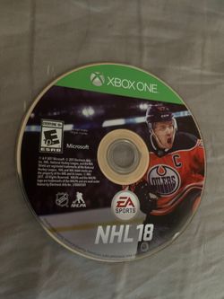 Xbox one NHL 2018 game