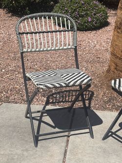 2 Folding  bistro chairs