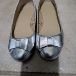 Jamie And Jake Flats Silver Size 11