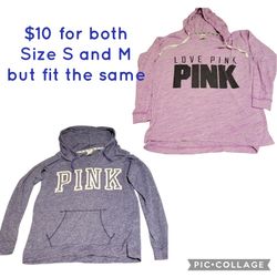 VS PINK Hoodies Sizes Small & Medium 