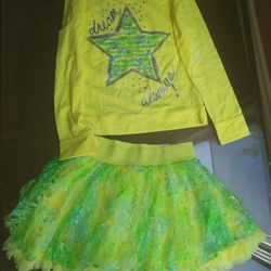 Lime Green Tutu Set Justice Plus Girls 12,14,16,18,20