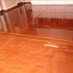 Metallic flooring