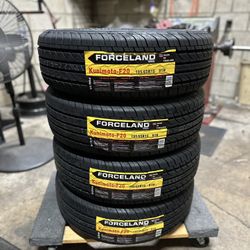 New Set Of (4) 195/65R15 Forceland Kunimoto All Season Tires For Sale