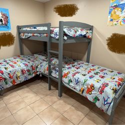 Triple Bunk Bed WITHOUT Mattresses 