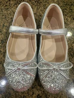 Girls Silver Shoes