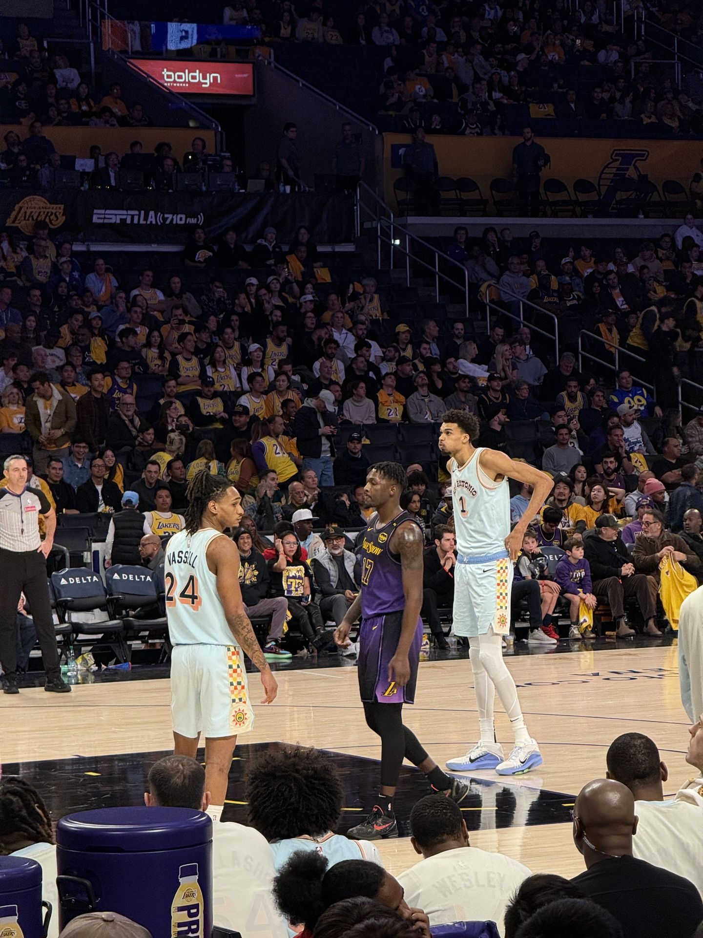 LA LAKERS 2025-2026 Season Tickets (2) Floor Seats Section 103 Row 6