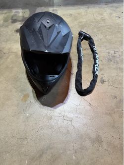 Dirtbike helmet with Bike lock!