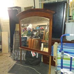 Large Dresser Mounted Mirror