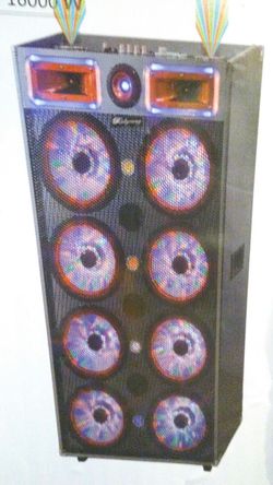 Bluetooth speaker sd card slot usb flash drive fm radio microphone included