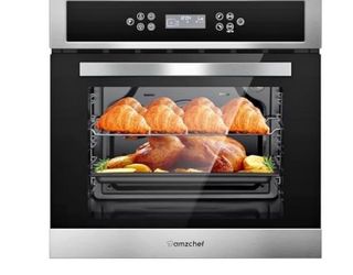 AMZCHEF 24" Single Wall Oven Electric 2800W Convection 2.5 Cu.Ft. Stainless Steel Built-in Oven | 11
