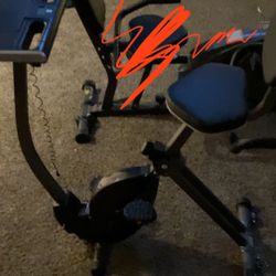 Exercise Bike With Resistance Handle With Resistance  Bands To Help With Upper Body Strength Connected To The Exercise Bike