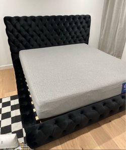 NEW QUEEN BED FRAME WITH MATTRESS