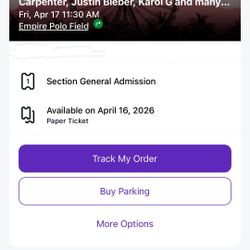 Coachella Weekend 2 (1 Ticket )
