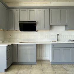 Grey Shaker Kitchen Cabinets