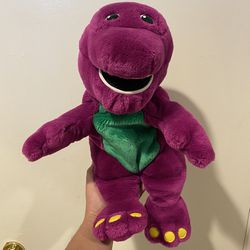 BARNEY Plush Toy - Talking & Singing Games - Vintage 1997 ActiMates Microsoft corporation Tested Works Great