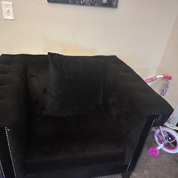 Black 3 piece living room set