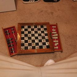 Vintage Oriental Chess Set 