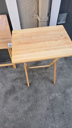 New  wood folding  tables