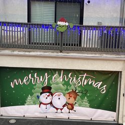 Garage Door Christmas Banner