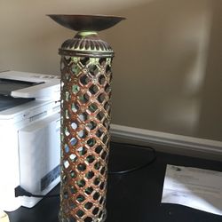 Candle holder. Just one. 20” high. 5.5 “ across. Very nice. Like new