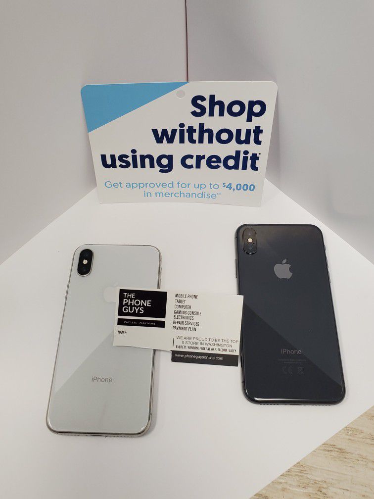 Apple IPhone X / Apple IPhone XS- $1 Down Today - NO CREDIT Needed