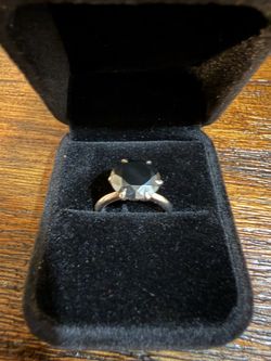 Amazing 7 CT Black Solitaire Diamond Ring – Size 7