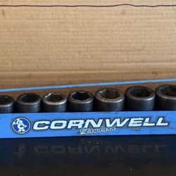 Cornwell Tools 3/4" drive impact Sockets set Size: 1"1 1/16-1 1/8-1 3/16-1 5/16-1 3/8-17/16-and 11/2"